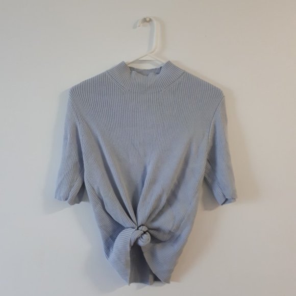Baby Blue Turtle Neck Tee - Picture 1 of 1
